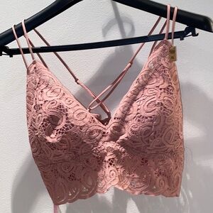 Victoria’s Secret PINK Lace Bralette in BLUSH